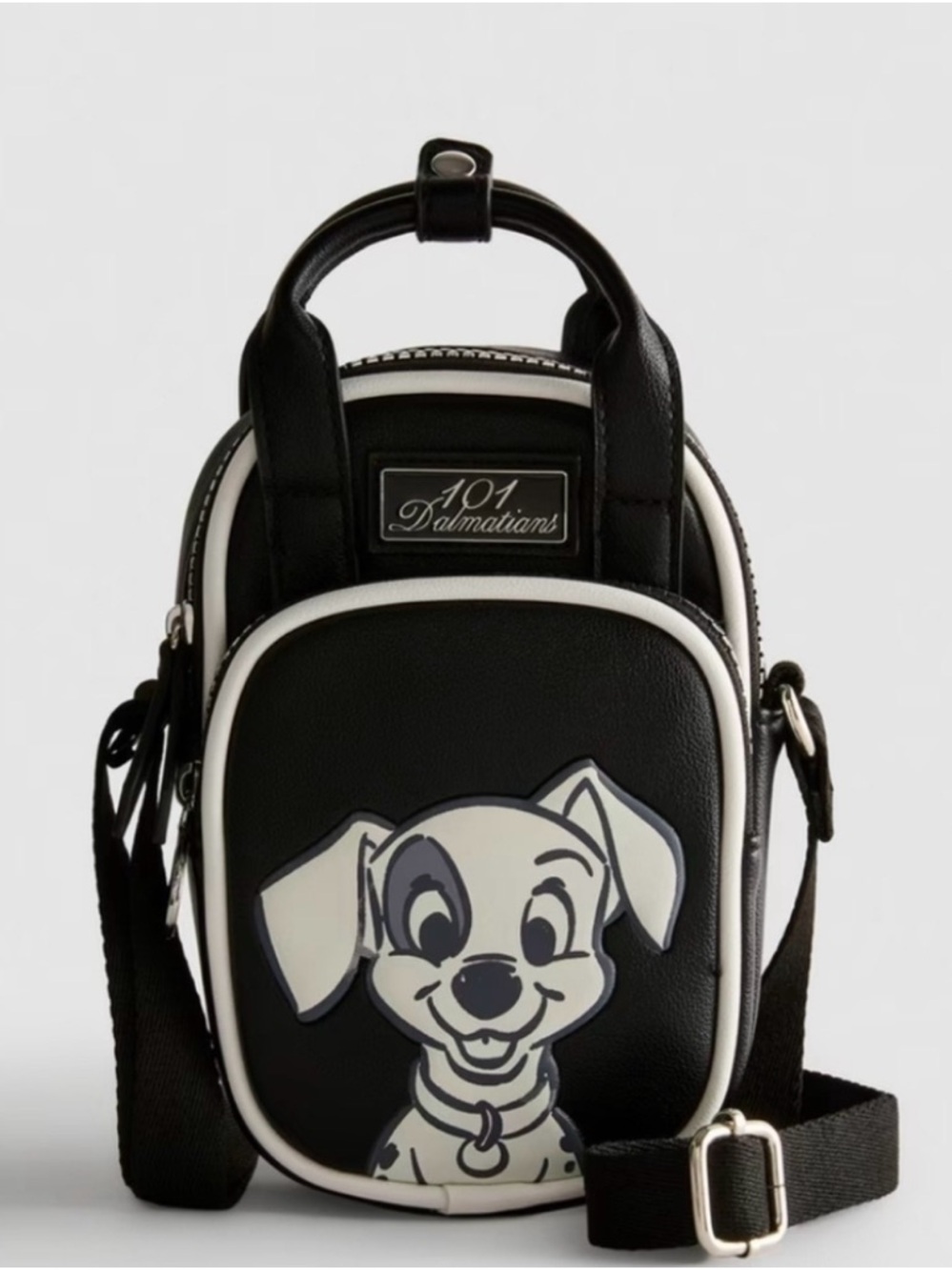 Black/White Dog Crossbody Bag